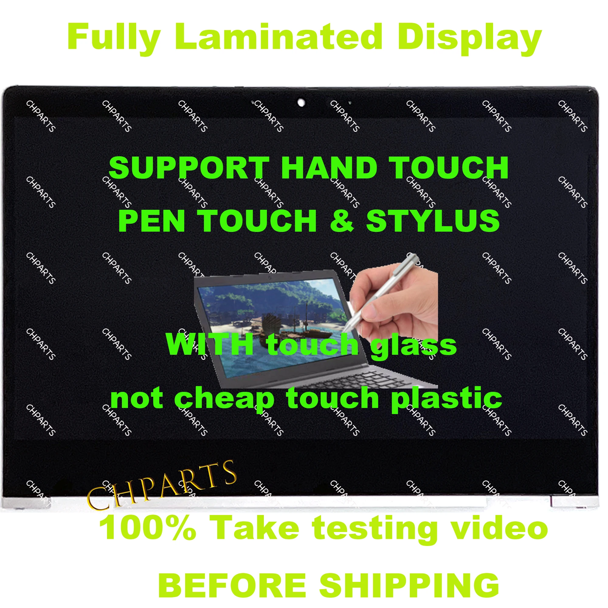 

13.3" For ProBook x360 435 G7 G8 G9 G10 LCD Touch Screen Assembly 1080p Replacement Display Panel With Frame M03425-001