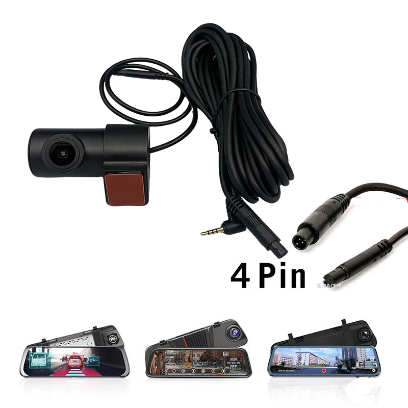 Car Camera Rearview Mirror Indoor 360-Degree Rotating Camera Ultra HD Night Vision AHD1080P Reversing Camera