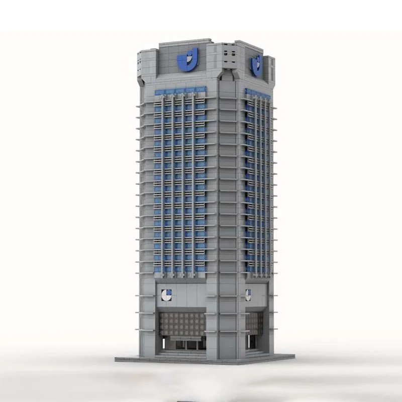 Stadt Street View Moc Bausteine Modulare Union-Investment Hochhaus Modell Technologie Blöcke DIY Spielzeug Bau Urlaub Geschenk