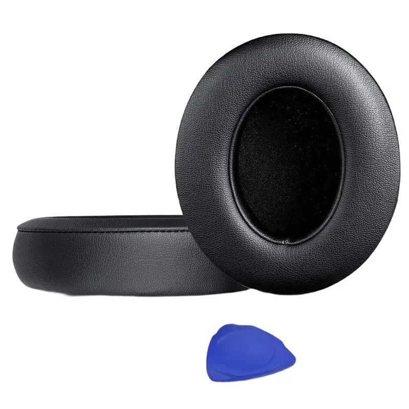 New Arrivals-For Beats Studio 2.0& Studio 3.0 Wireless Wired Headphones Replacement Ear Cushion Ear Pad- Protein Leather Black