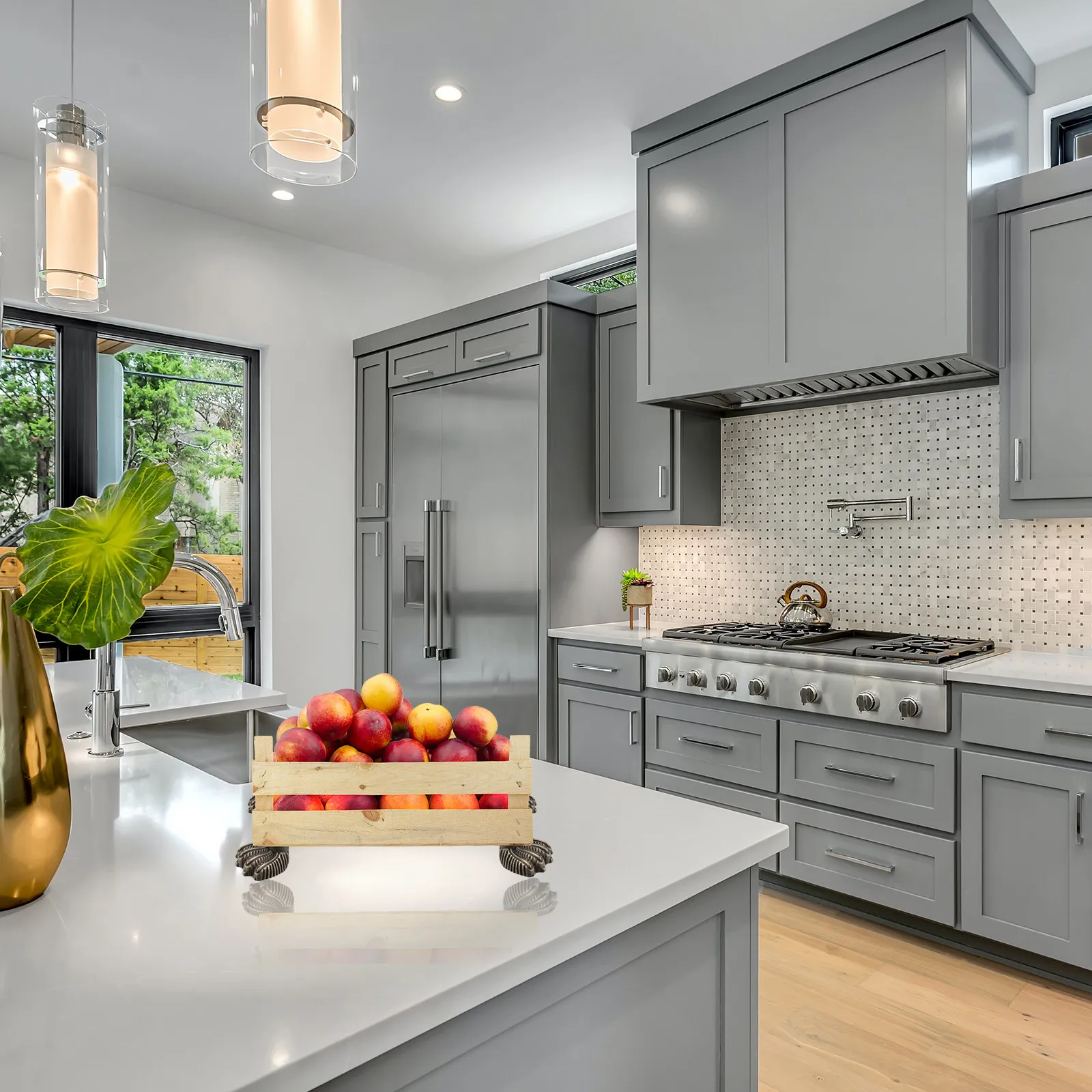 

12 шт. высококачественных защитных накладок из цинкового сплава для ножек мебели (кроватей, диванов, стульев), нескользящие, износостойкие, с функцией увеличения высоты, в деревянной коробке