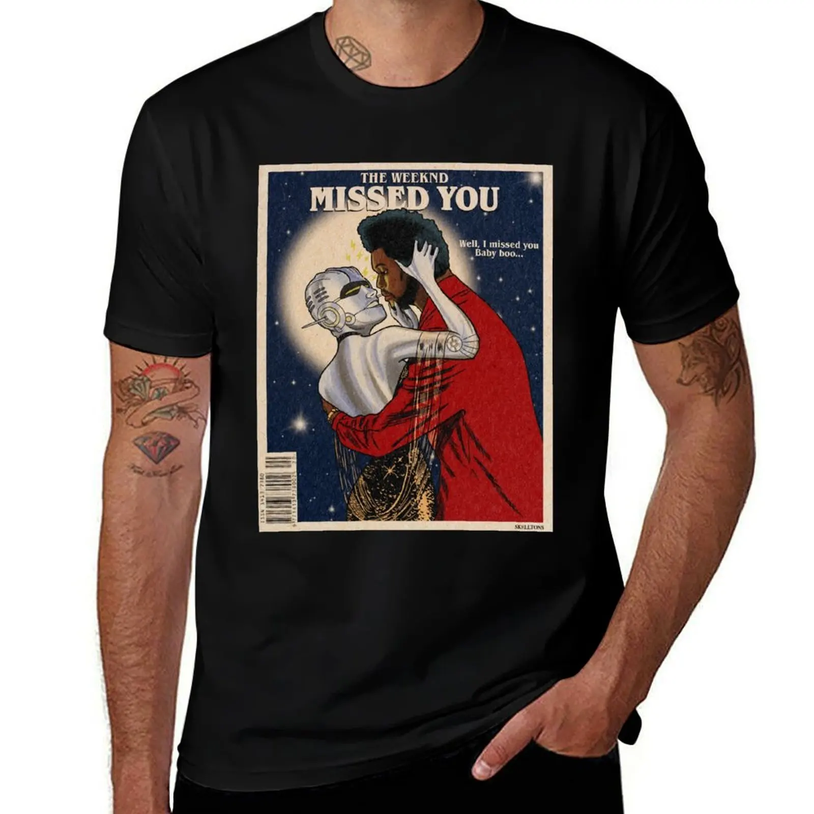 MISSED YOU T-Shirt Athletic Fit Sports Short Sleeve Top