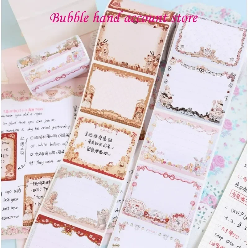 Fairy Lady's Original Pull-out Sticky Note Stickers Note Markers Student Stationery Account Materials Background Tape