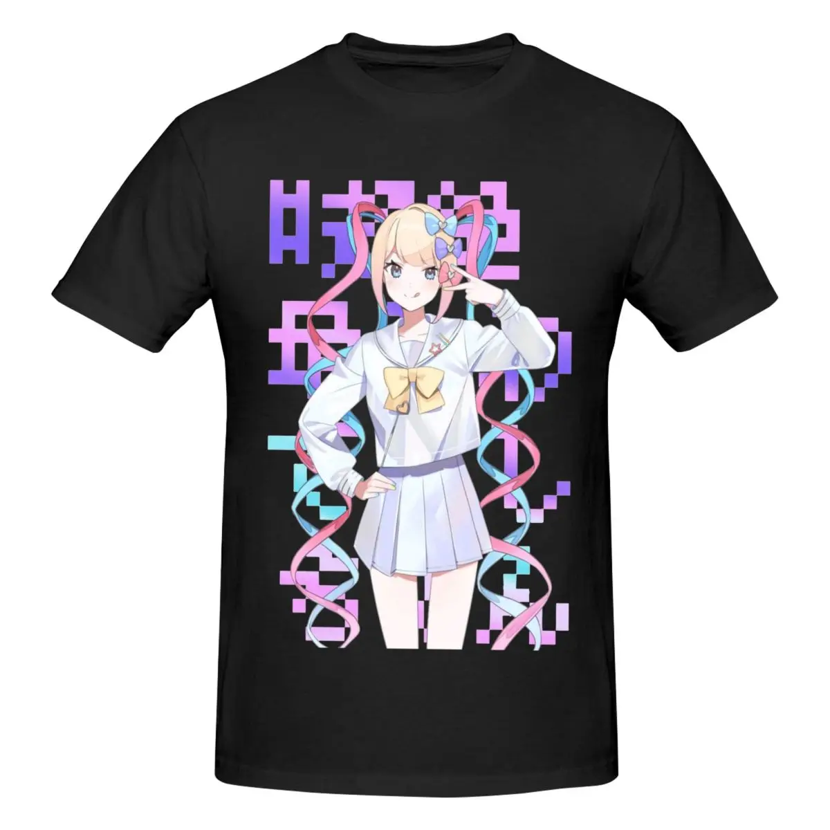 Needy Streamer Overload Retro T Shirts Graphic Y2K Anime Crewneck Men Women T Shirts Tops
