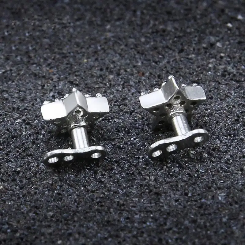  Sparkling Cubic Zirconia Dermal Anchors Top and Base Body Piercing Accessories