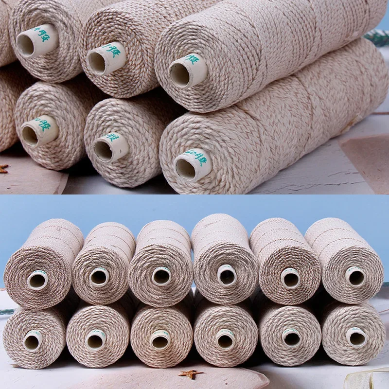 15-60 Strands 70-150m Long Aroma Candle DIY Smokeless Wick Cotton Paper Wick Candle Wire Soy Wax Making Material