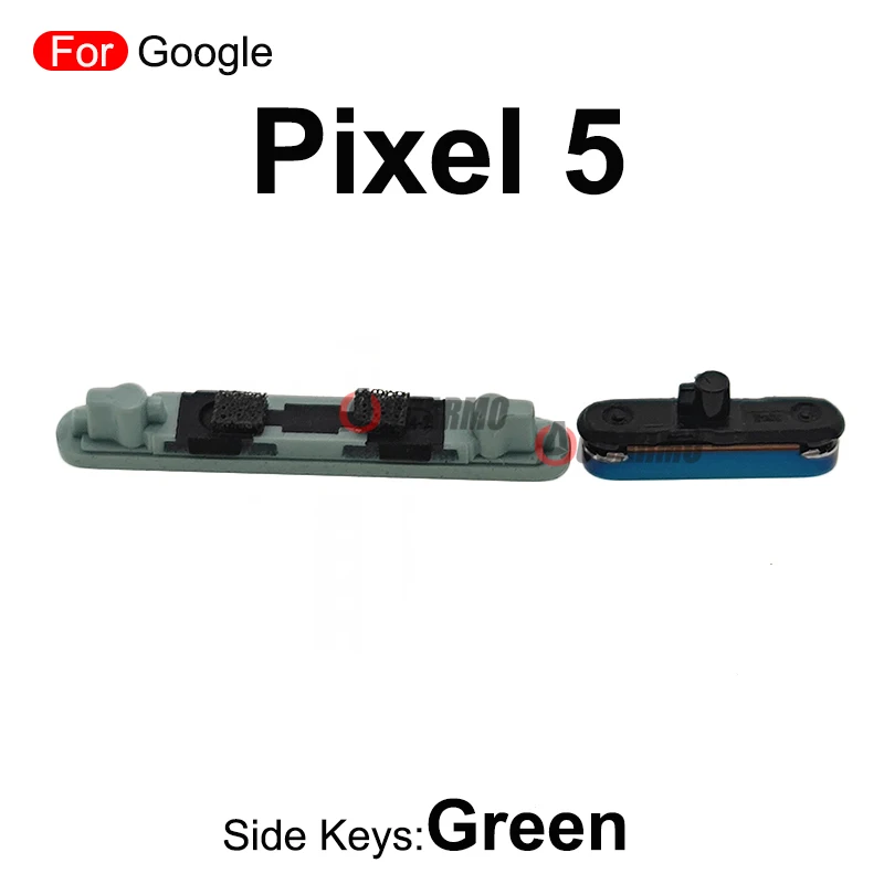 Verde preto para google pixel 5 6 pro 6pro botões de volume liga/desliga teclas de botão lateral peças de reposição