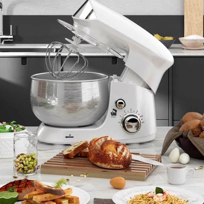 ماكينة الشيف، خلاط عجين منزلي صغير متعدد الوظائف أوتوماتيكي بالكامل، خلاط عجين، كريمة العجن والمعكرونة الحية