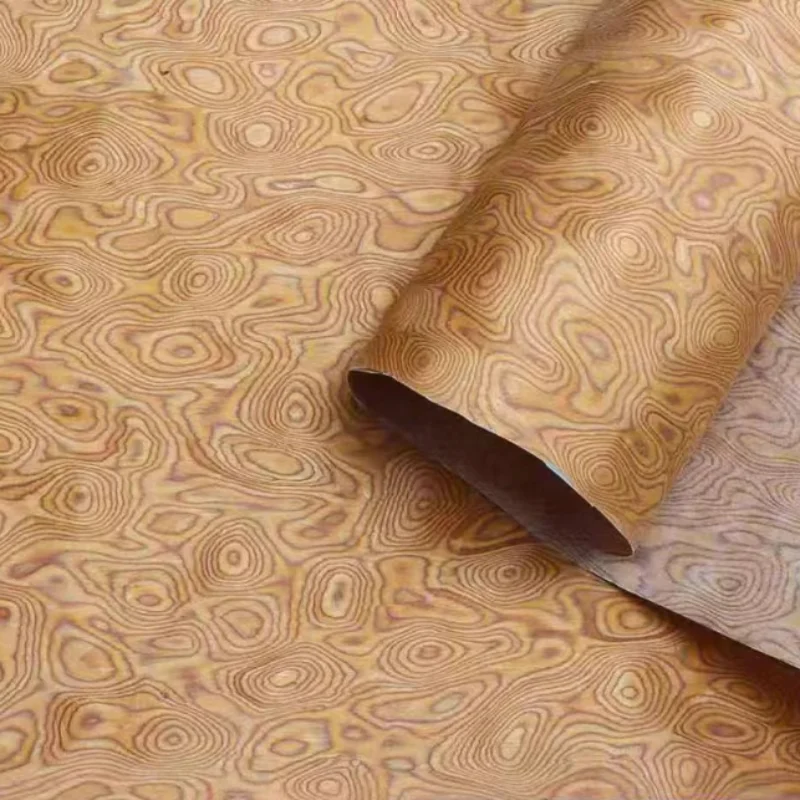 Tech Cherry Burl Wood Veneer Unique Figured Panels for Furniture Cabinet Door DIY Wall Decor Art Projects Veneer L:250x58cm