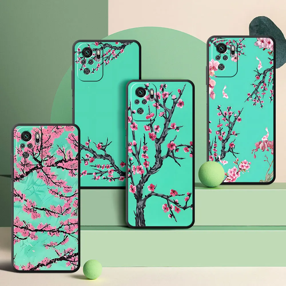 Funda estética Vaporwave Arizona Iced Tea para Xiaomi Redmi Note 13 12S 10 10S 12 Pro Plus 11 11E 8 8T TPU cubierta suave negra para teléfono