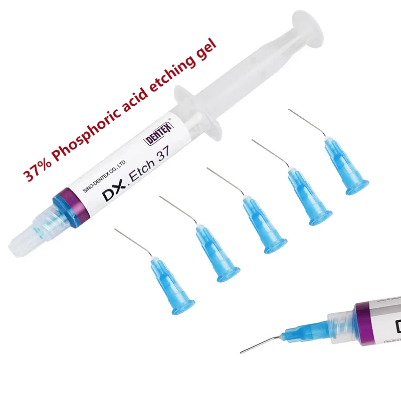 Picture 3: Dental Etchant Gel 37% Phosphoric Acid Etching Gel Orthodontic Adhesive Etching Agent Light Cure Bond For Dentin Enamel Etching