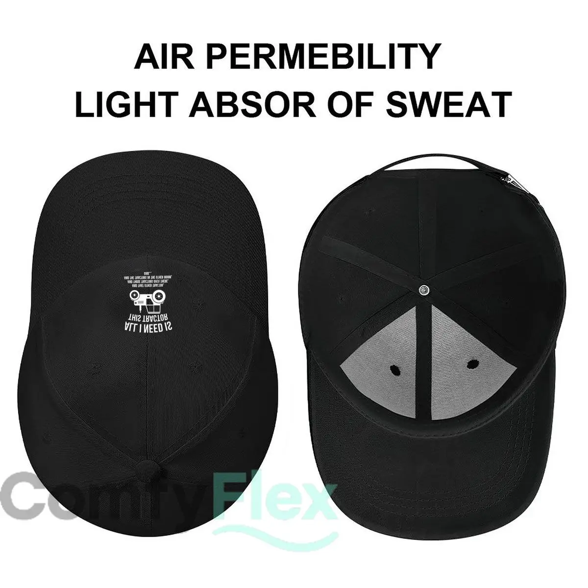 All I Need Is  This  Tractor  design Baseball Cap Fashion Outdoor Sports Sunhat Men Snapback Cap Women's