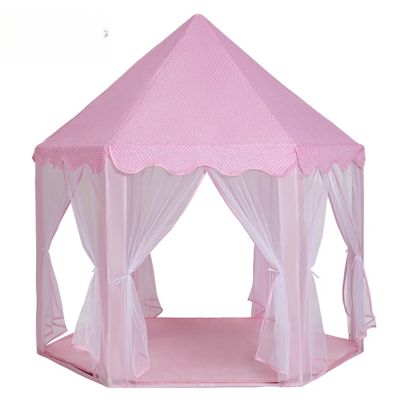 Tulle hexagonal princess children mosquito proof indoor game house big castle wholesale tent