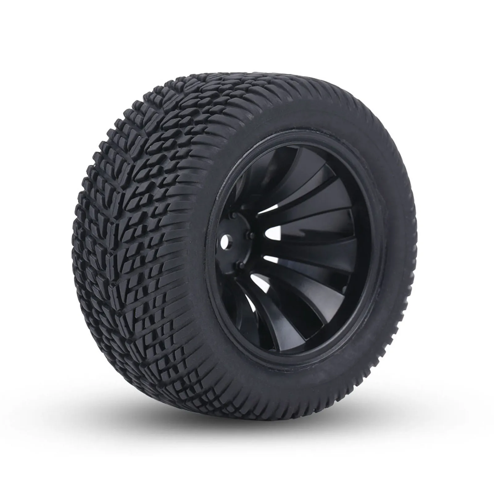 Paire De Pneus RC 85mm Avec Jantes Hexagonales 12mm – Antidérapants, Compatibles SCY 16101 16102 1/16