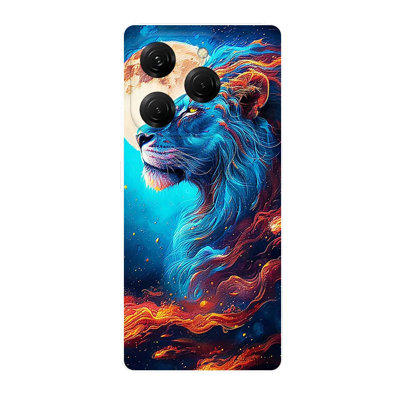 Per Tecno Spark 20 Pro custodia Flowers Wolf Cover morbida in Silicone per Tecno Spark 20 Pro KJ6 Coque Spark20Pro Fundas antiurto