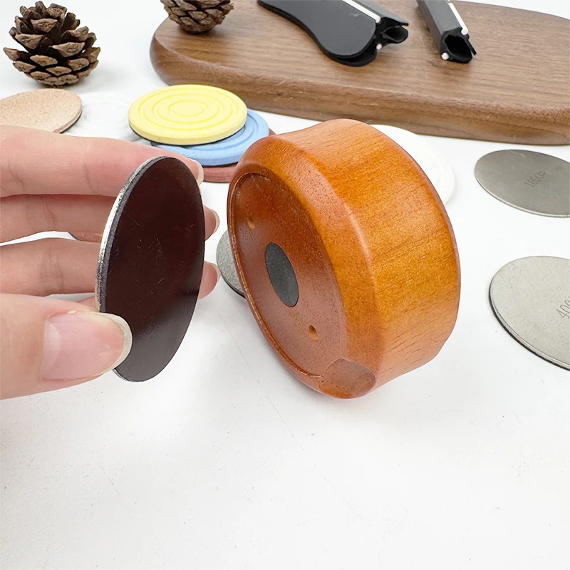 Afilador Portátil de Doble Cara con Piedra de Diamante, Piedra de Afilar para Exteriores, Apto para Todo Tipo de Cuchillos