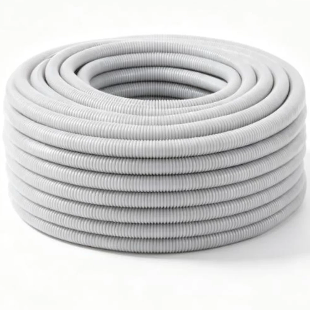 Thick PVC Drain Hose 50 Meter Length for HVAC Condensate Transport Suitable for Residential and Light Commercial Use