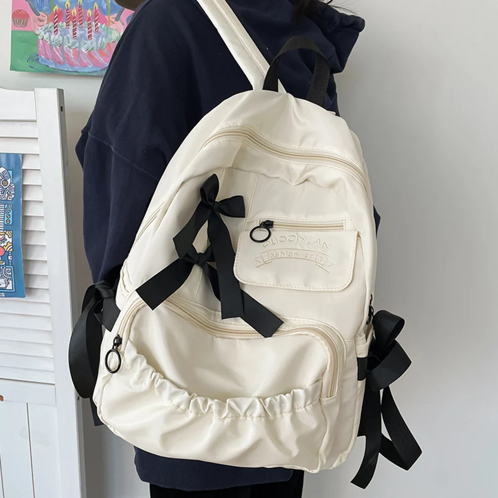 Fashion Korean Backpack Student Backpacks Preppy Style Solid Color Macaron Cute Little Fresh Backpack For School Children