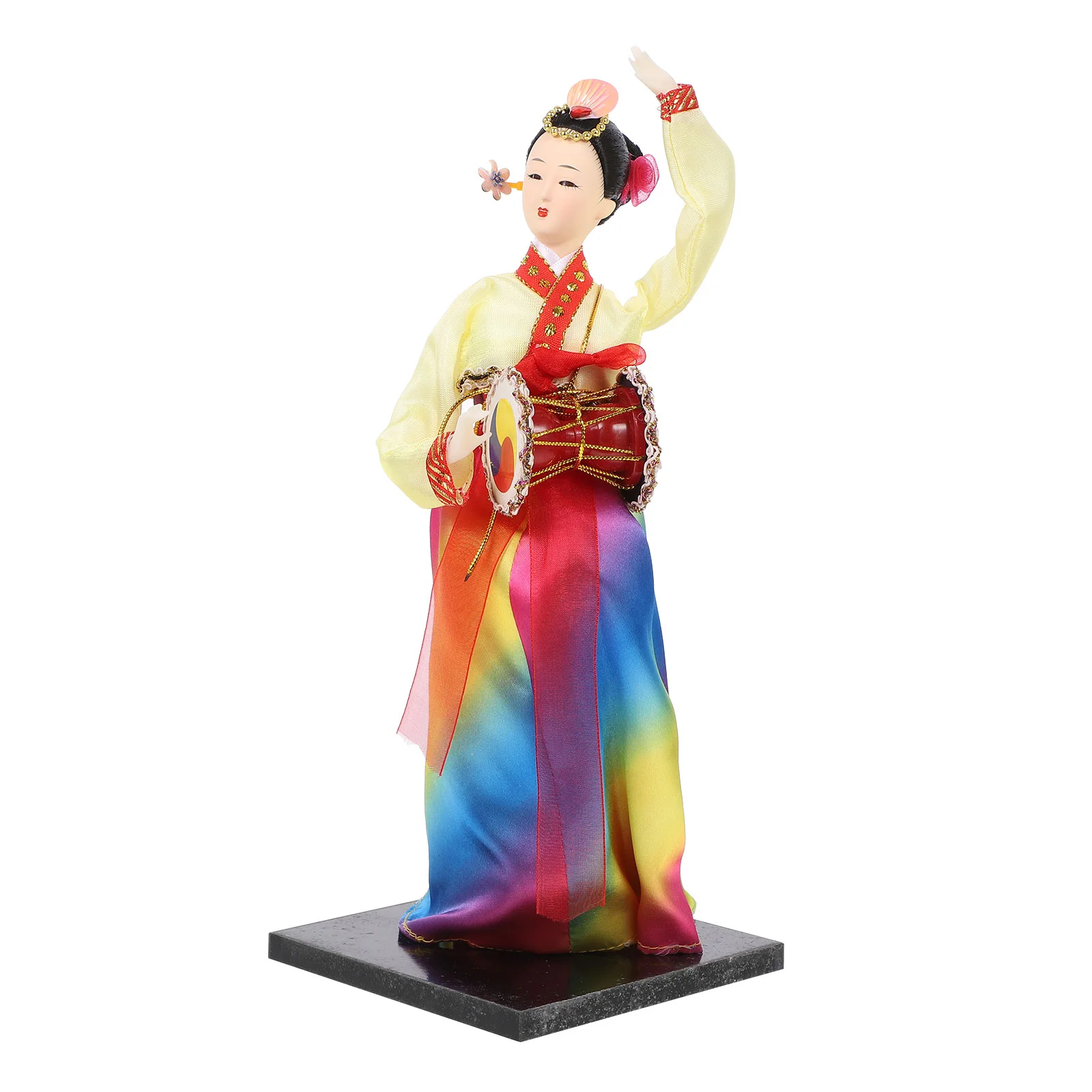 

Korean Hanbok Figurine Korean Hanbok Drum Figure for Home Figure Korean Hanbok