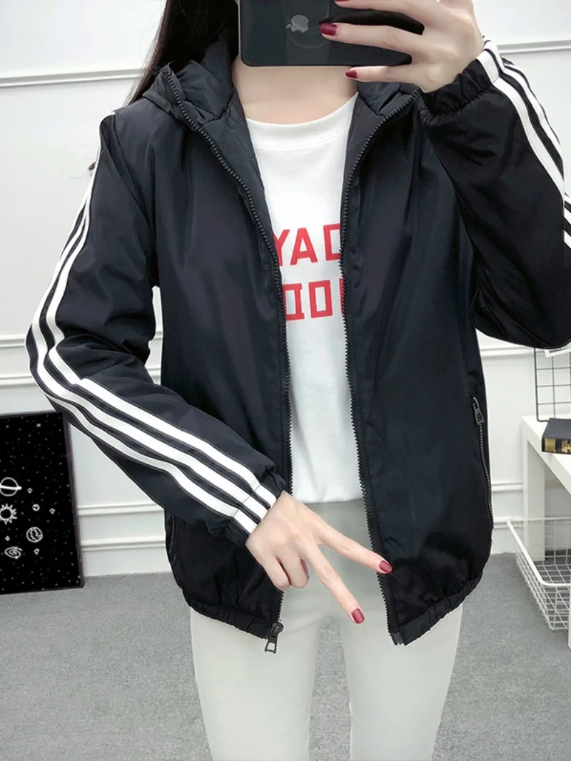 

Осенне-зимняя хлопковая куртка для женщин: свободная, повседневная, тонкая, в корейском стиле, прямого кроя, для студентов