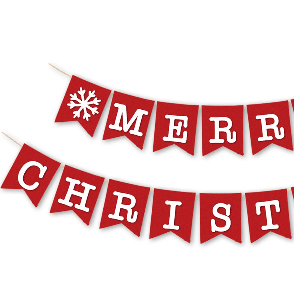 

Christmas Decoration Pull Flag Bunting The Banner Xmas Streamer Chritmas Banners