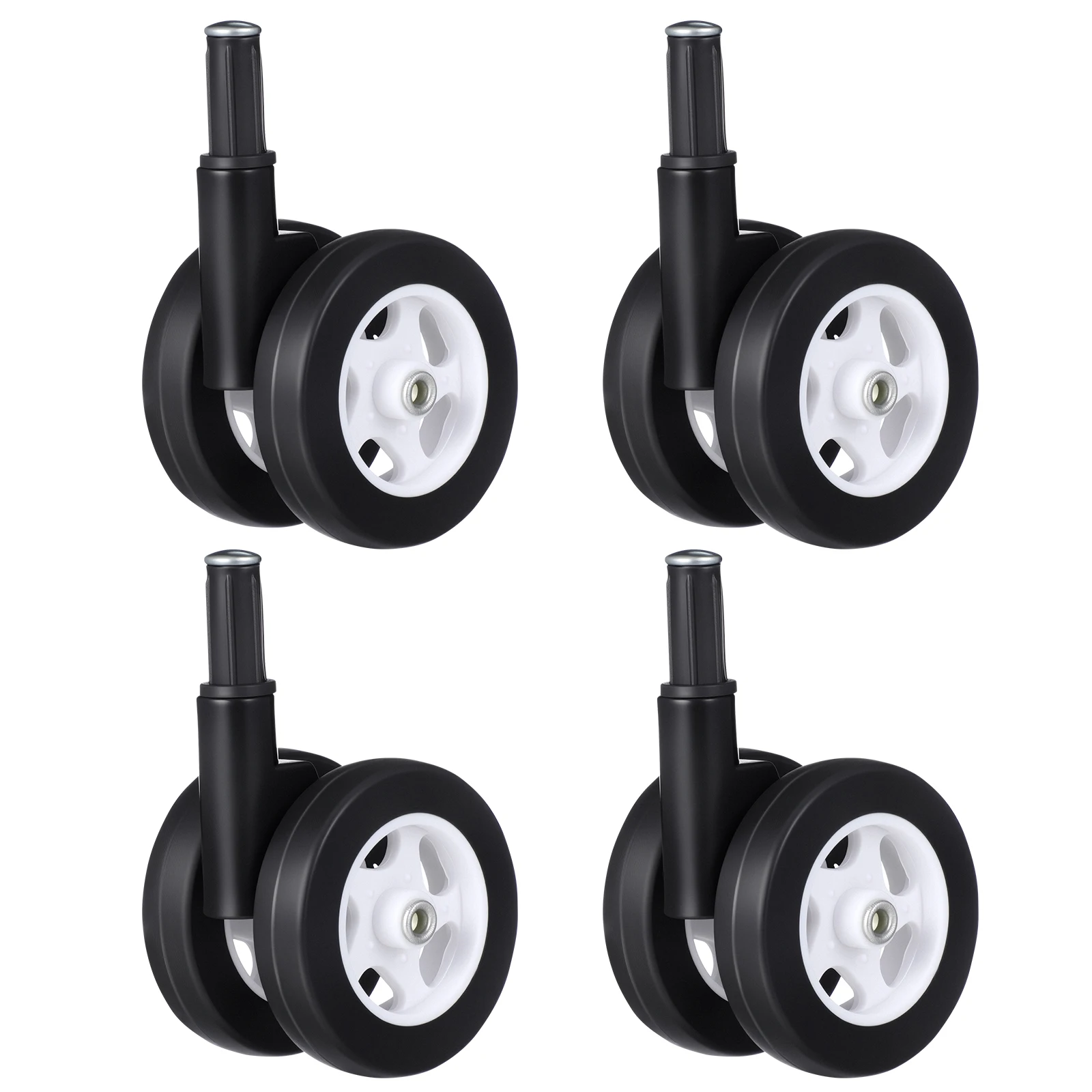 

4 Pcs Stroller Wheels Baby Walker Plastic Caster Replacement Repair Parts Accessories Kit Components