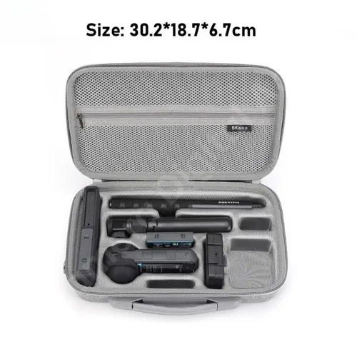Imagen 2 del producto Bolso de hombro protector portátil para Insta360 X5, Estuche de transporte, bolsa de almacenamiento de carcasa dura EVA para accesorio de cargador de cámara