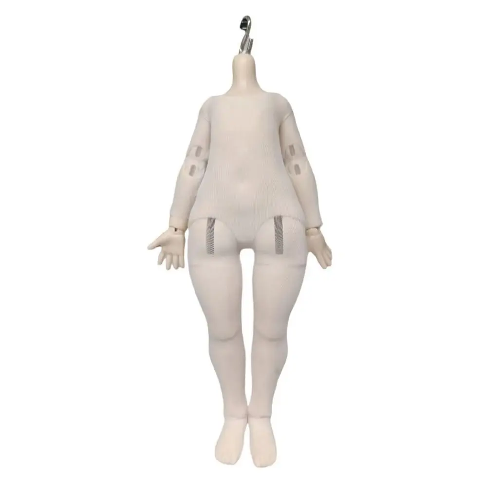 New Cute Cotton White Pajamas for 1/3 1/4 1/6 BJD Dolls Elastic Jumpsuit Sleep Clothes for 30/45/60cm Dolls DIY Accessories