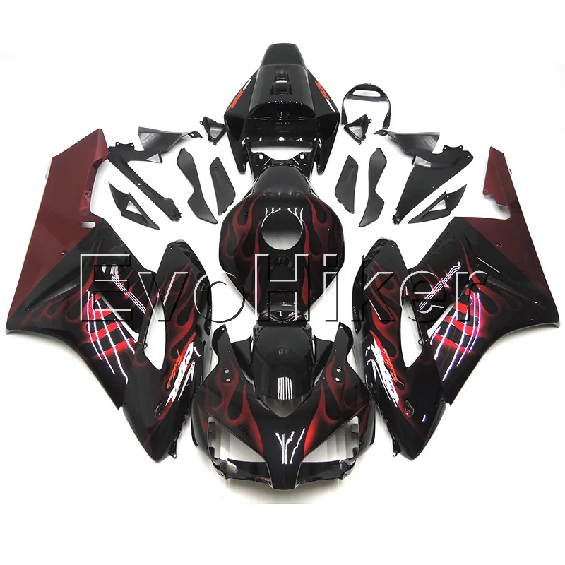 injection Fairings kit for CBR1000RR 2004 2005 red flames CBR1000 RR 04 05  ABS Plastic Bodywork Set Injection mold H2