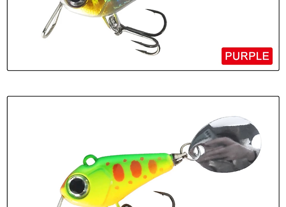 WALK FISH 15 g 3,3 cm VIB Angelköder Little Star Rotierende Pailletten Micro-Objekt Little Bean Cyclone Crankbait Fly Japan Fishing – Detail 13