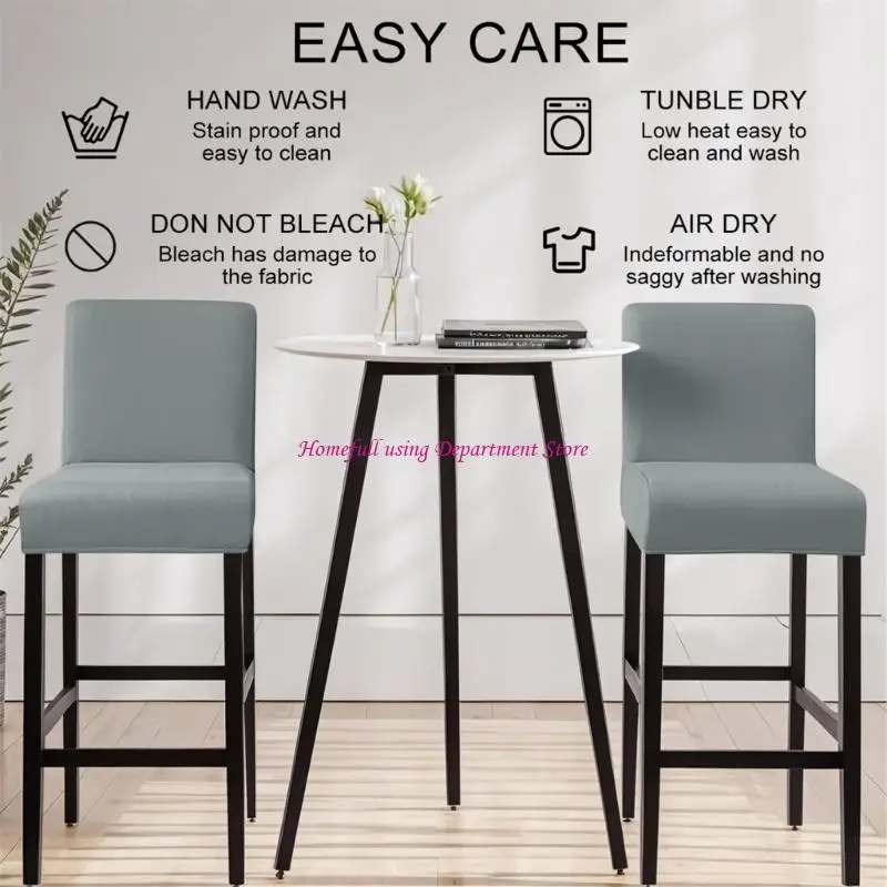  Stretch Elastic Milk Silk Waterproof Chair Cover Polyester Fabric Stool Cover
