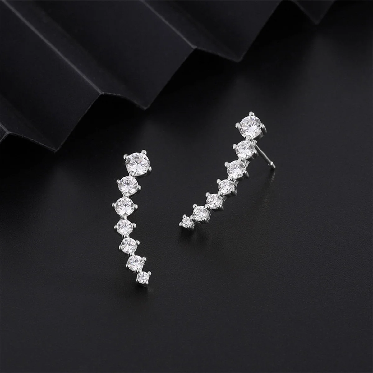 2Pcs 16G Fashion 316L Stainless Steel Cartilage Stud Earrings,Butterfly Moon Cross CZ Tragus Helix Conch Piercing Jewelry