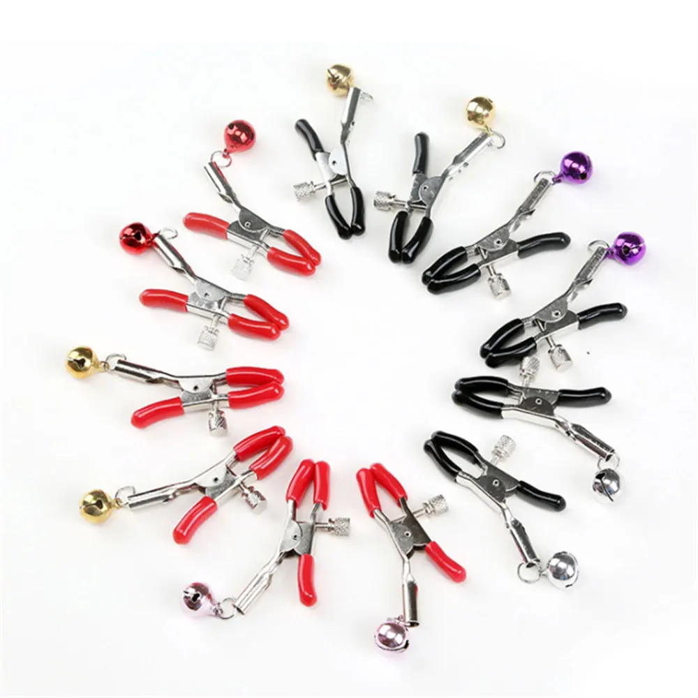 Nipple Clamps Adult Novelty Sex Product Metal Clip Nipple Stimulator Female Breast clitoris Clip Massage Sex Toys For Couples