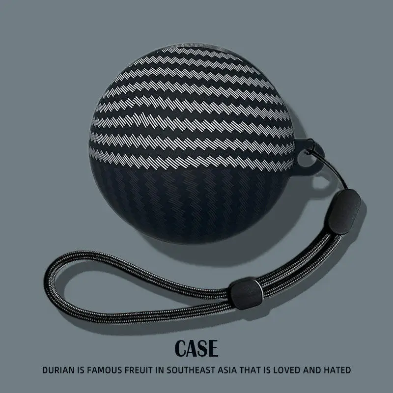 For Huawei FreeClip 2 S 2026 New Creative Carbon Fiber Stripe Texture Sea Waves Earphone Case Protective Cover Funda with Hook
