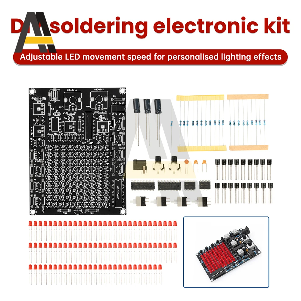 電子はんだ付けキット DIY生産キット 初心者向け実習入門はんだ付け練習 回路基板指導