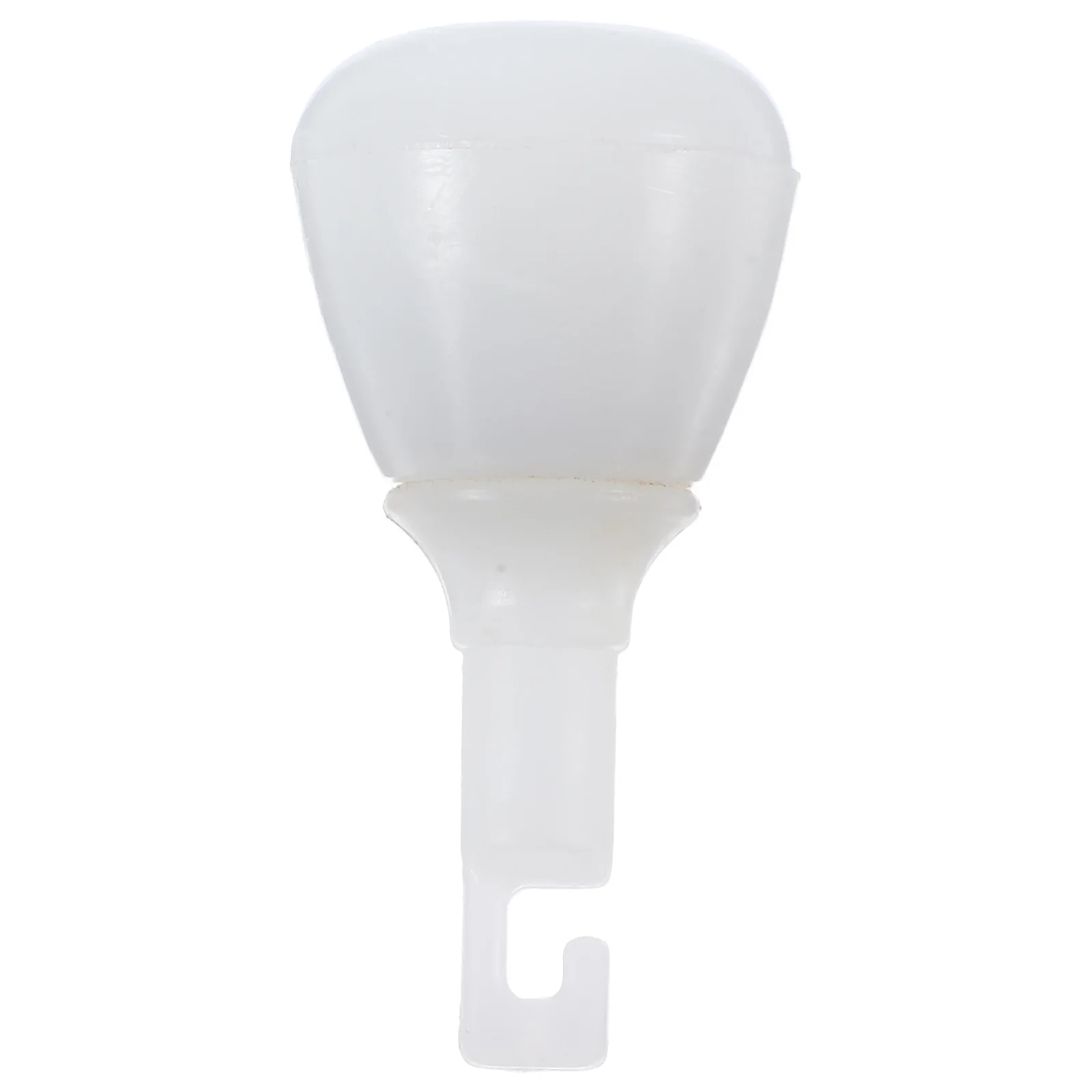 

White Hook Style Cane Tip Replacement Attachment Base Easy Install Provides Stability for Blind Walking Sticks Cane Accessories