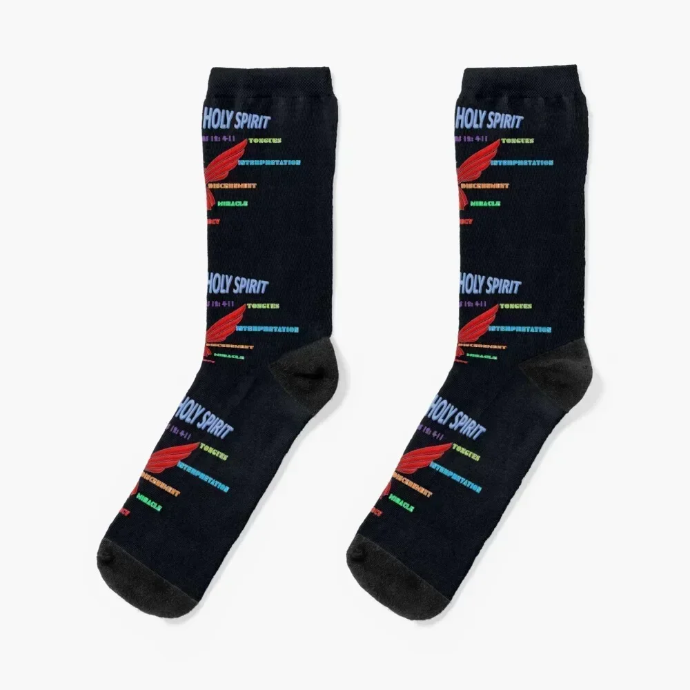 

GIFTS OF THE HOLY SPIRIT Socks floral luxe golf tennis Socks For Girls Men's
