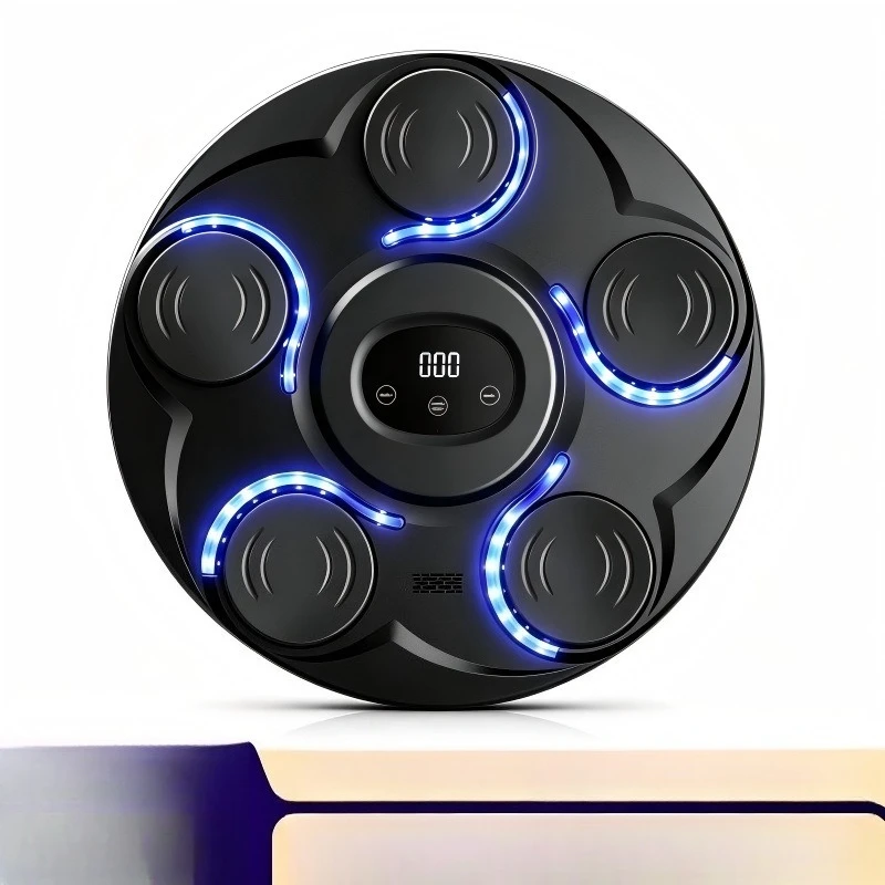 Wall‑Mounted Musical Strike Training Pad, Bluetooth‑Linked Home Fitness Gear, Electronic‑Sensing Boxing Practice Unit