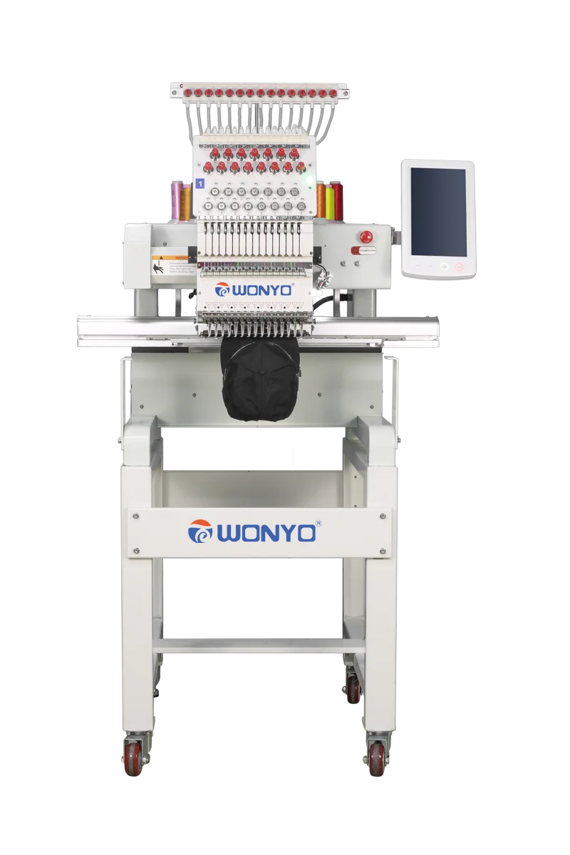 Easy Operation High Efficiency Topwisdon Control System Auto Thread Break Detection Embroidery Machine for Cap Bag Clothes