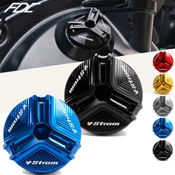 For Suzuki VSTROM 650 1000 1050 1050XT 250 V STROM DL250 DL650 DL1000 Motorcycle CNC Aluminum Engine Oil Filler Plug Cap Screw