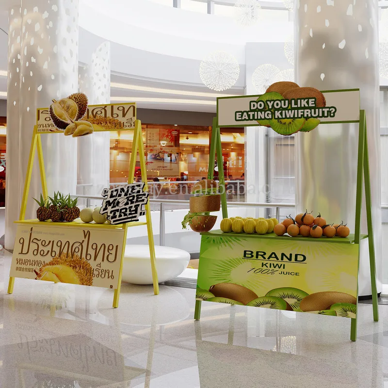 custom.Outdoor Sales Show Stand Street Large-Scale Event Stall Rack Market Movable Rack Portable Street Stall