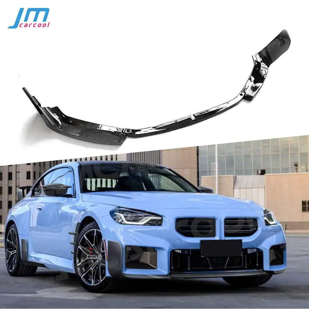 

ABS Carbon Look Front Lip Spoiler for BMW M2 G87 2 Doors 2023 + Head Bumper Lip Chine Splitter Cover Guard Bodykits Car Styling