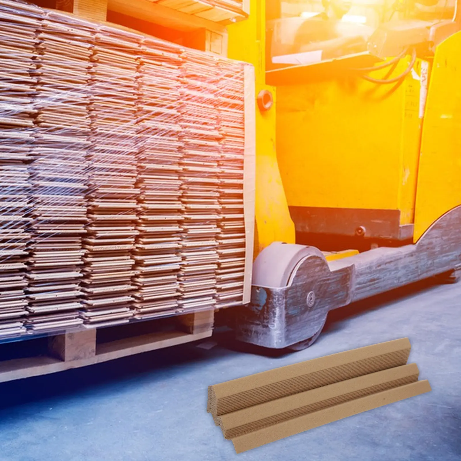 

24Pcs Packaging Corner Protectors L-Shaped Thickened Paper Edge Guards for Pallets Cargo Secure Transport Moving