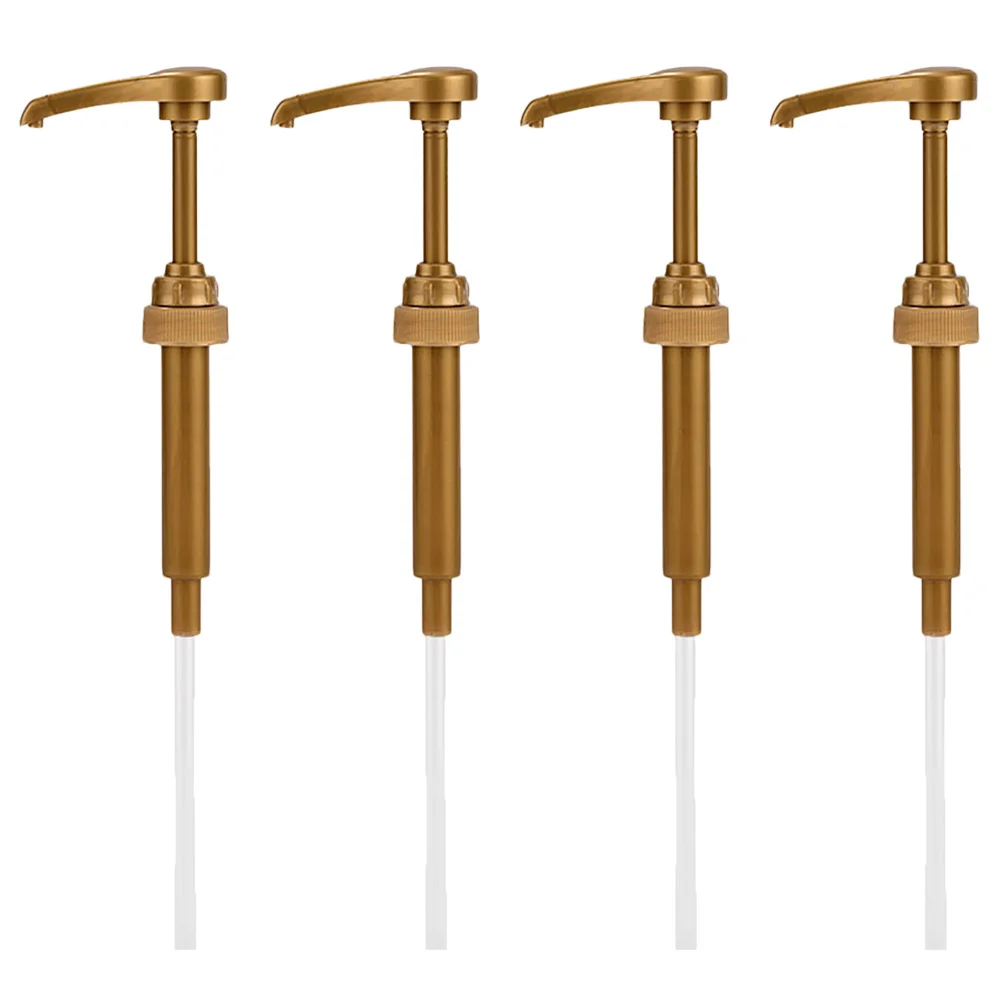

4pcs Coffee Pump Replacement Dispenser For Syrup Bottle Press Type Pump For Kitchen Bathroom Use Syrup Bottle Pumps