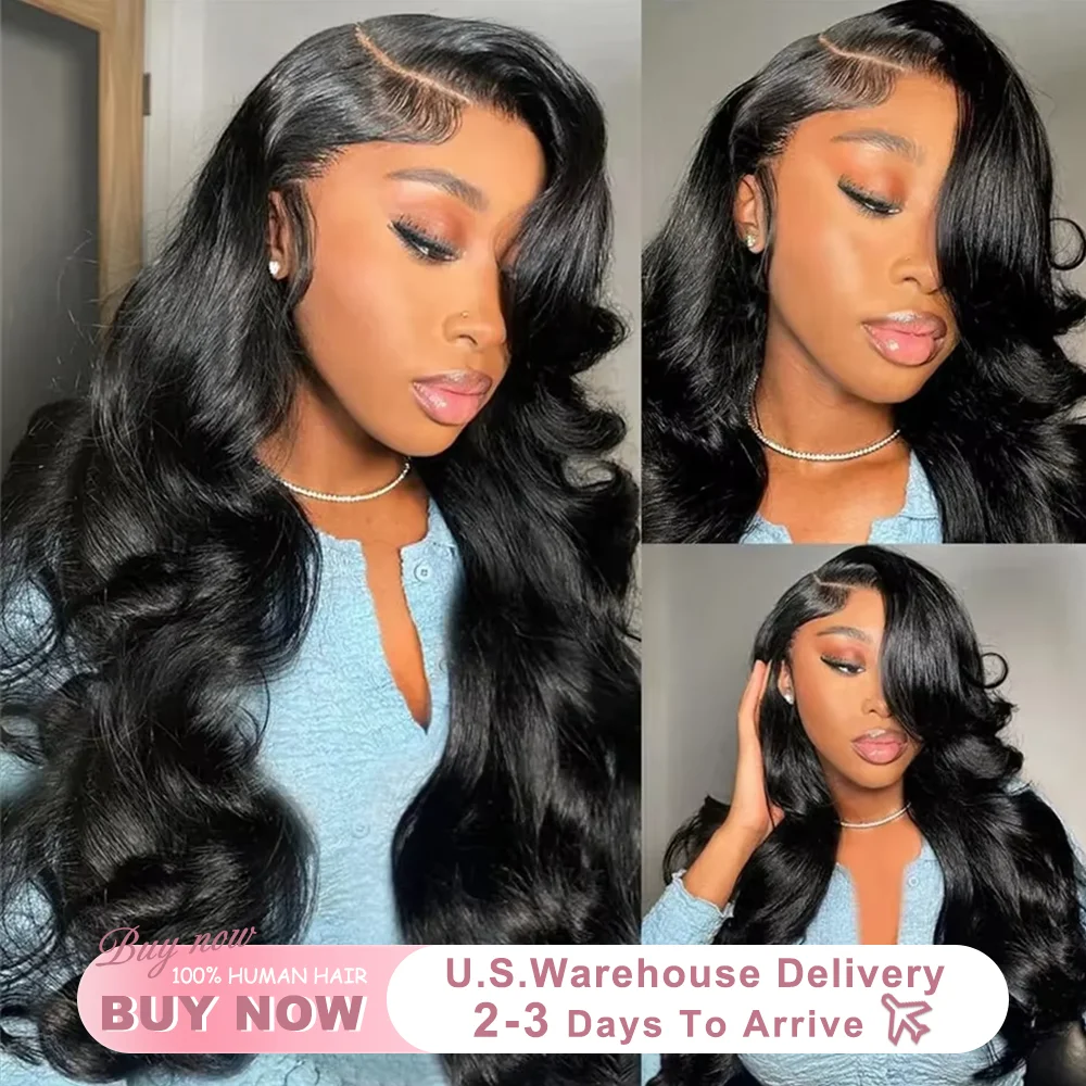 

36 40 Inch Body Wave 13x6 Hd Lace Frontal Wig Human Hair 250 Density Brazilian Pre Plucked Transparent Lace Front Wigs For Women