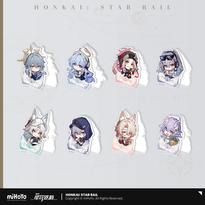 Sunsyea Honkai Star Rail Official Merch miHoYo Original Authentic Nameless Medal  Theme Series Acrylic Clip Aventurine