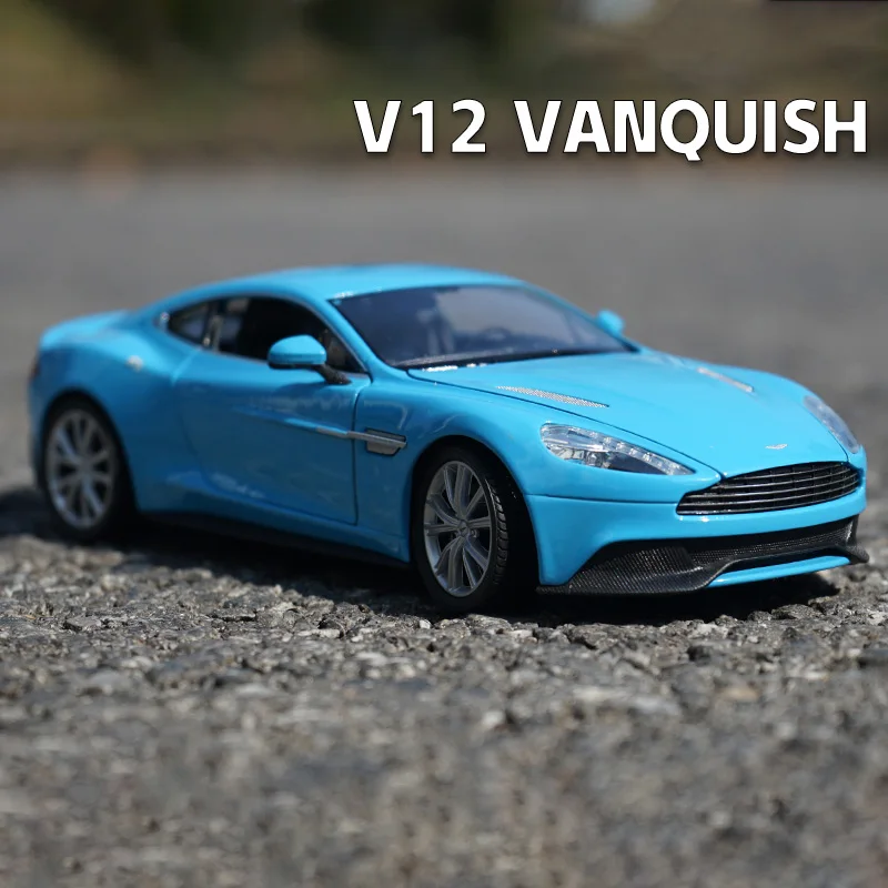 WELLY 1:24 Aston Martin VANQUISH V12 Supercar Alloy Car Model Diecasts & Toy Vehicles Collect Car Toy Boy Birthday gifts