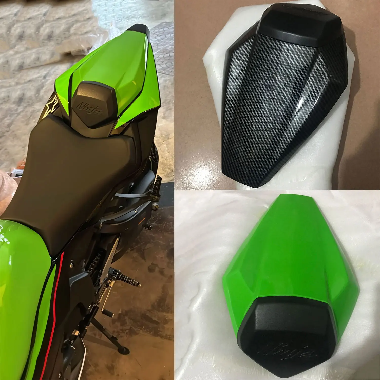 Motorcycle ZX6R Pillion Rear Passenger Seat Cowl Cover Hump Rear Seat For Kawasaki Ninja 636 ZX 6R ZX-6R ZX636 2019 - 2023 2024