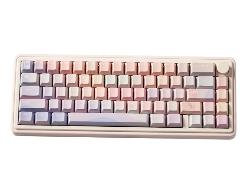 

Dopamine Mechanical Keyboard Keycap PBT Thermal Sublimation 131 Key Factory Height Adaptation 61/64/75/87/104