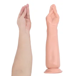 Vaginale grande Dildo XXL masturbatore femminile giocattoli erotici del sesso uomini giochi per adulti Bondage 37cm Sexy mano Butt dilatatore Plug anale per le donne